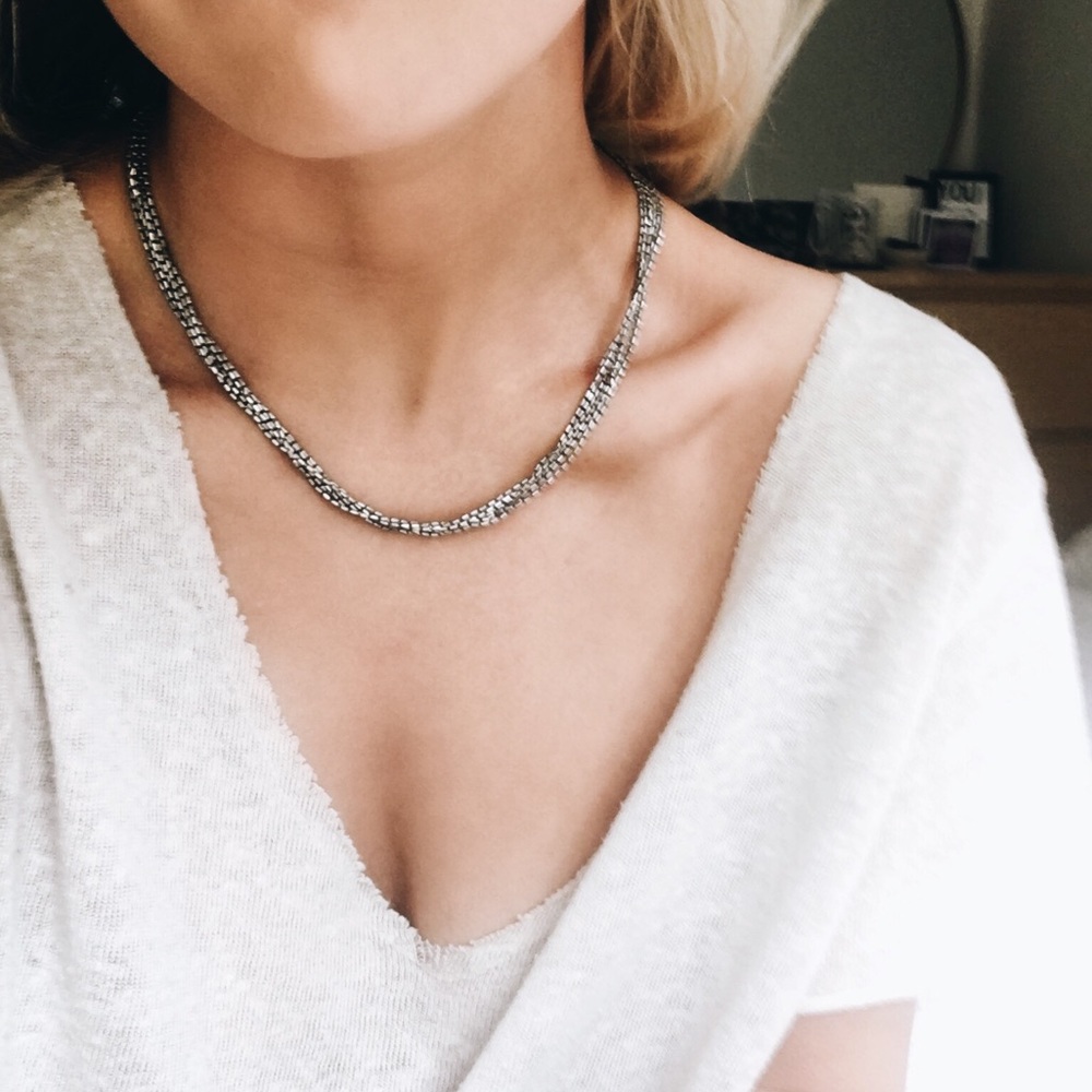 Silver Twist Necklace